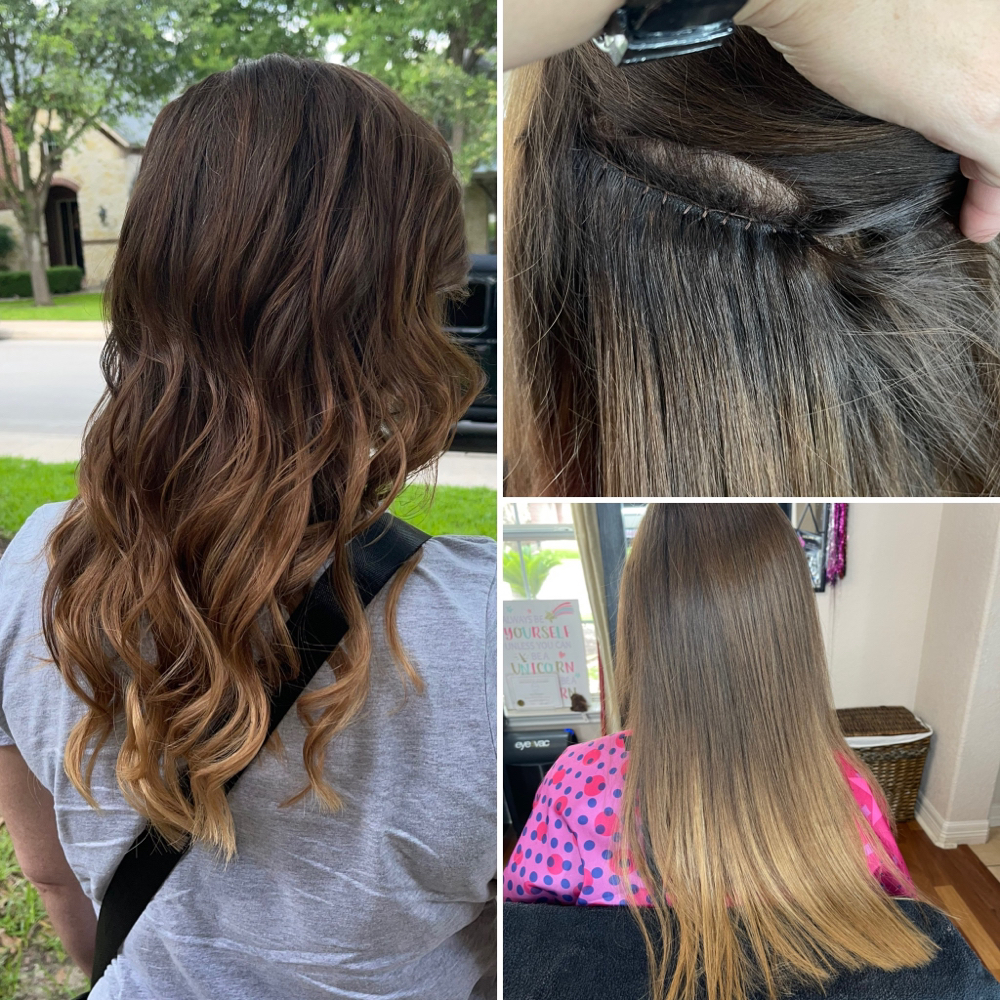 Extensions Custom Color Or Toning