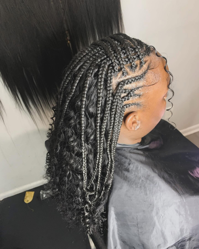 Fulani Braids x Quickweave at Laya Styles in North Charleston, SC