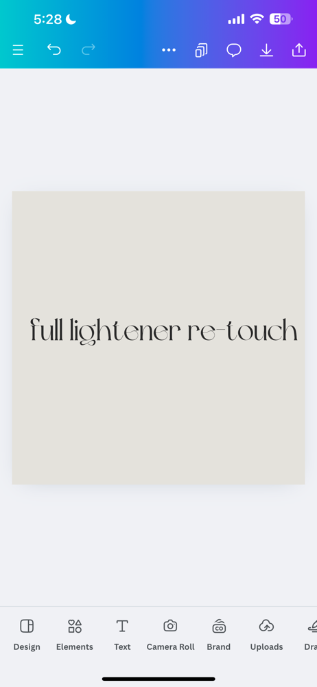 Full Lightener Retouch