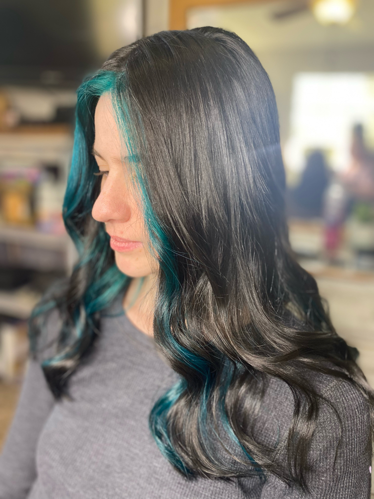 Fantasy color/bleach peek-a-boo at Pretty Parlor By Lyric in Humble, TX