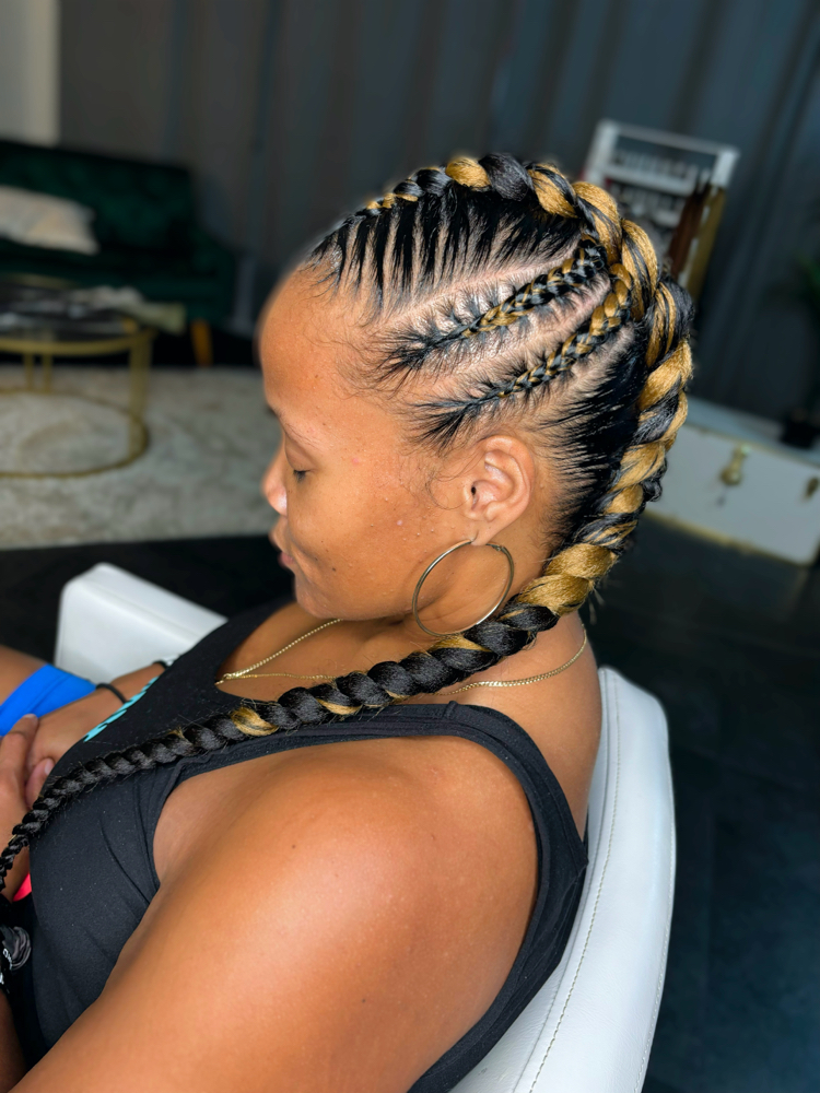 Braided Mohawk (One braid)