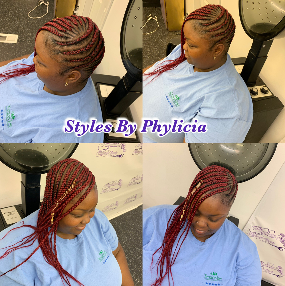Medium Feedin Braids