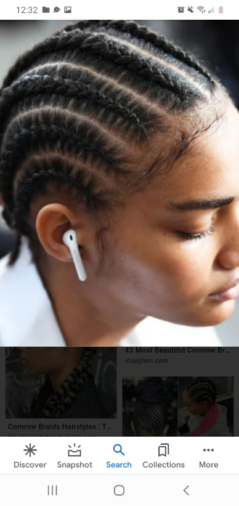Basic Cornrows (8-10)