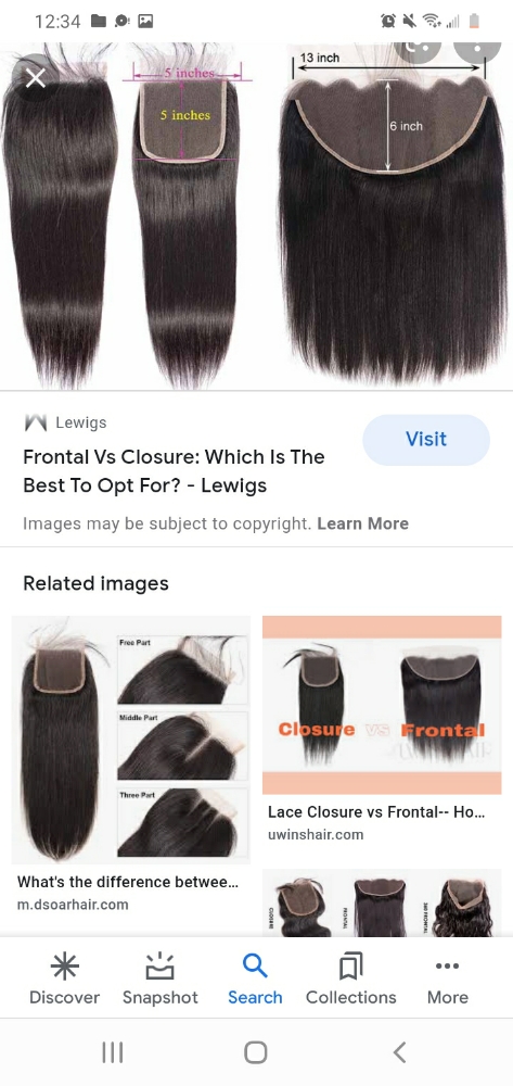 Frontal/ Closure Sew-In