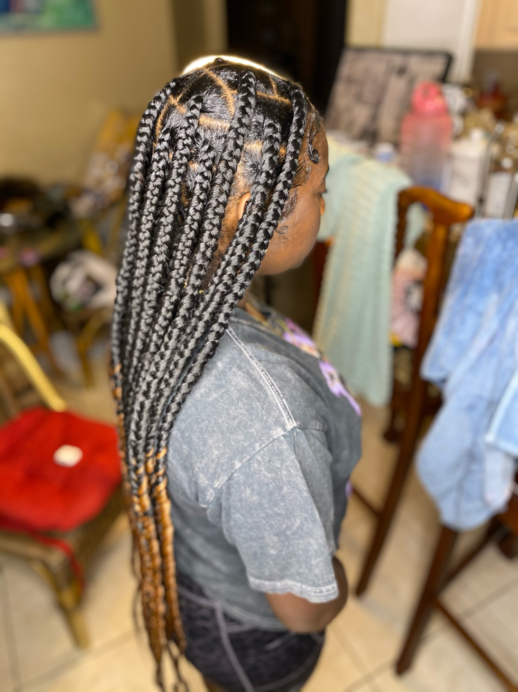 Large Knotless Knee Length