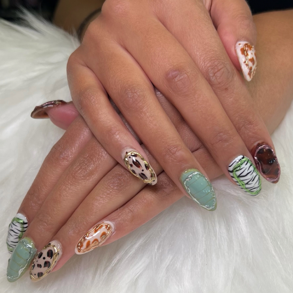 Add On Tier 2 Nail Art at Bronze & Amber Beauty in Corpus Christi, TX
