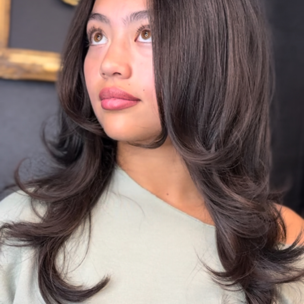 Sindy’s Creative Layers Cut at Velvet Moon Hair & Nails Studio in Ventura, CA