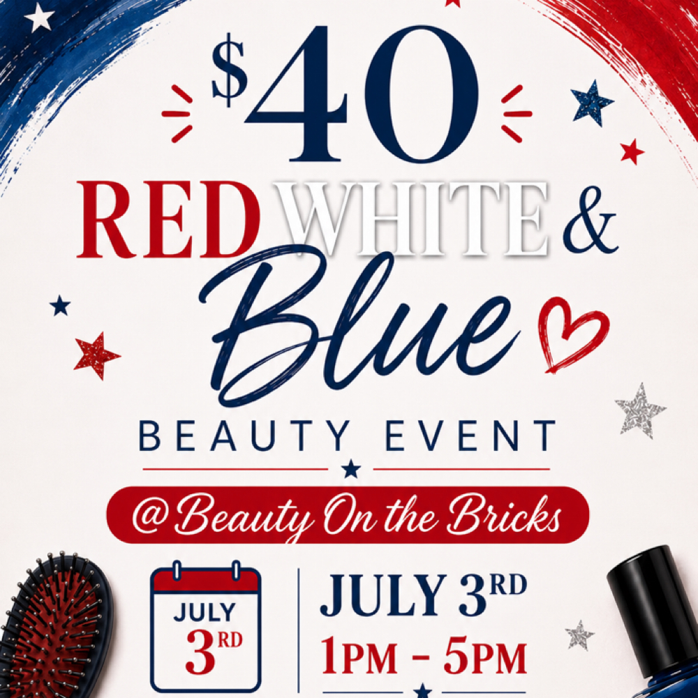 Red, White, & Blue Beauty at Beauty on The Bricks in Hays, KS