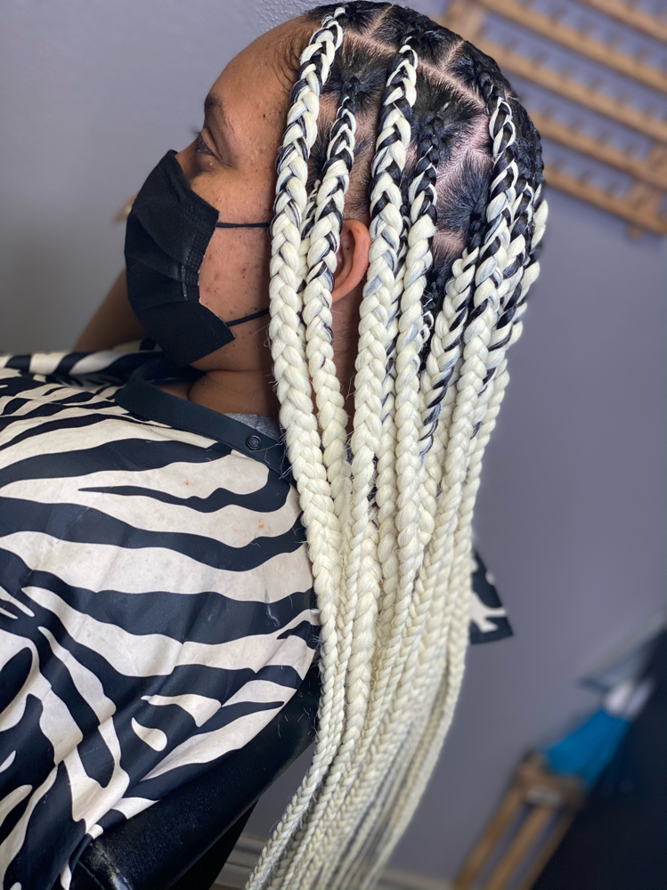 Large Knotless Braids