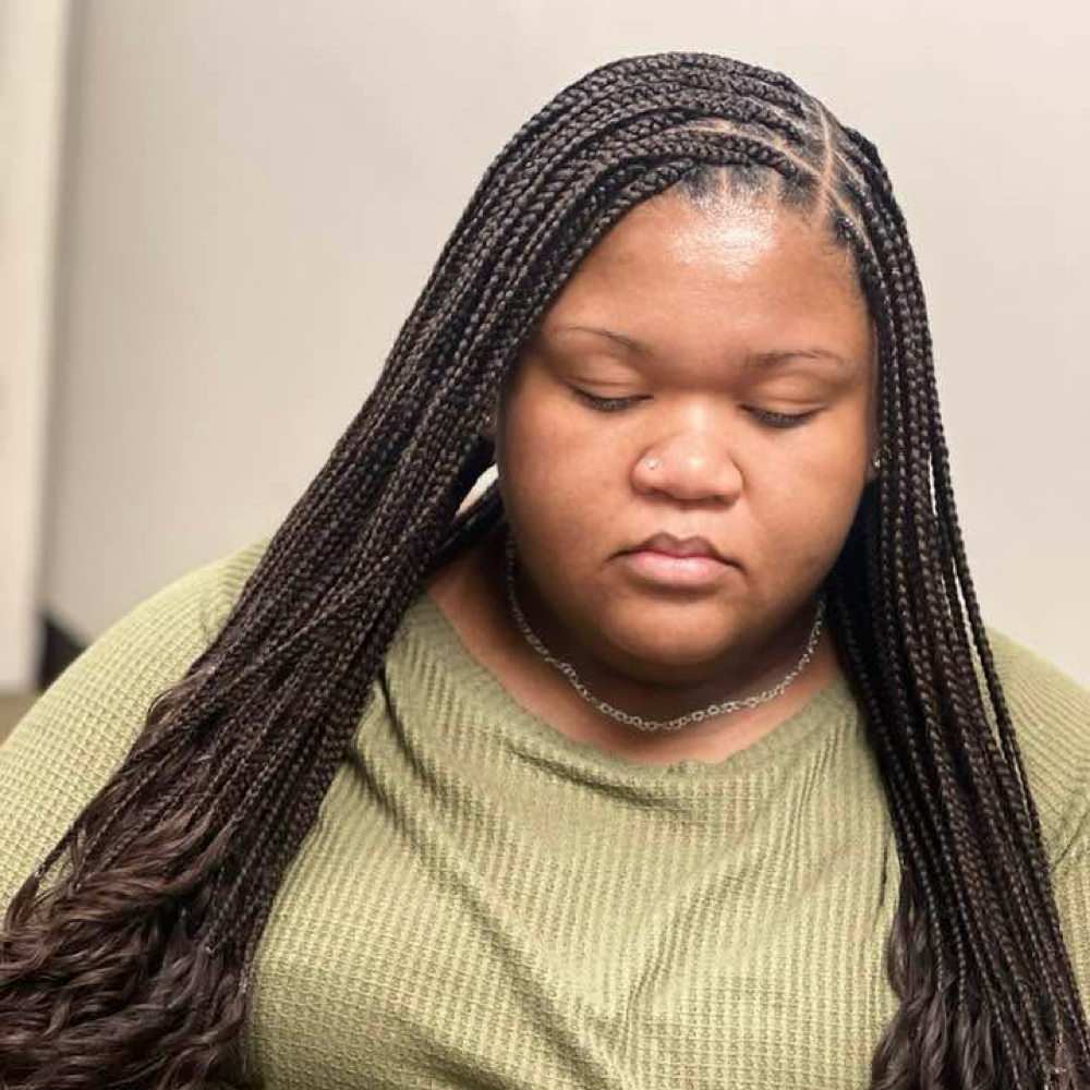 Medium Knotless Braids at Eden Holistic Hair in Hendersonville, TN