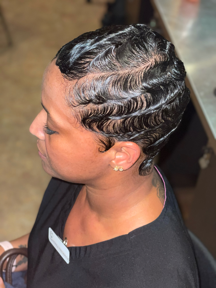 Finger Waves/ Pixie Styles at Crowned Alexa’s in Pooler, GA