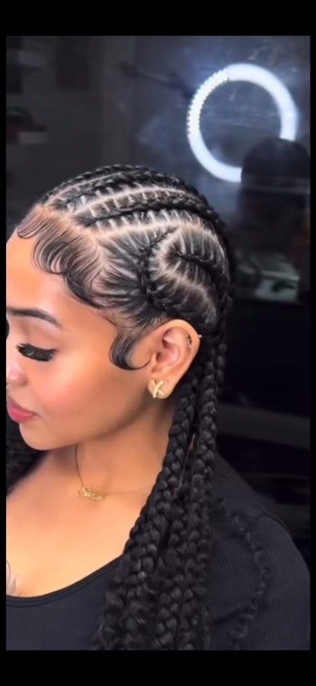 Design Straight Back Braids