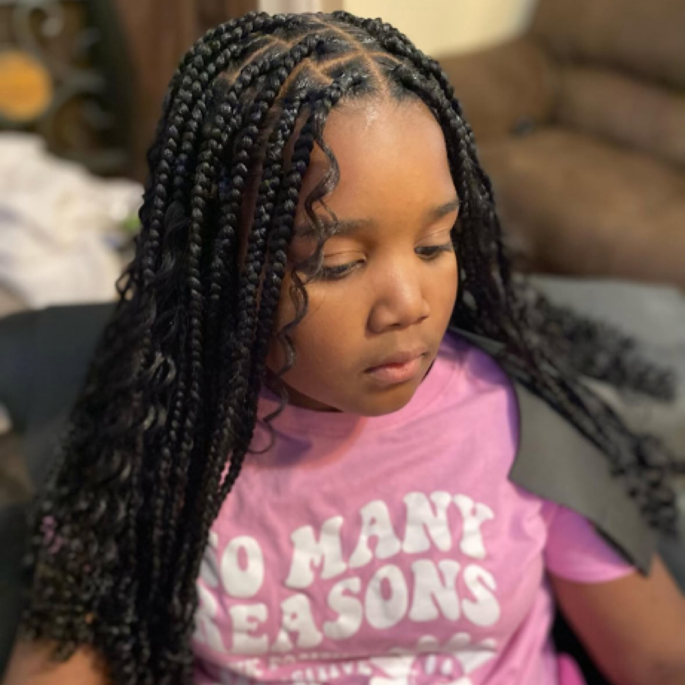 Kids boho Box Braids at Crown of Confidence By JasAnj in Lufkin, TX