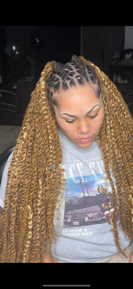 LocsOverLocs (2 Strand Twist+Boho)