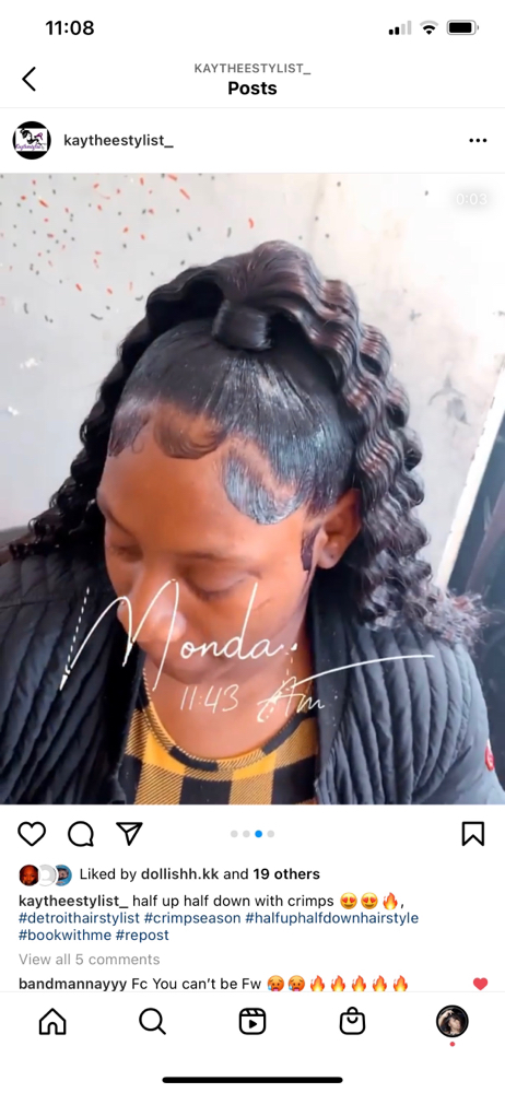 Half Up Half Down