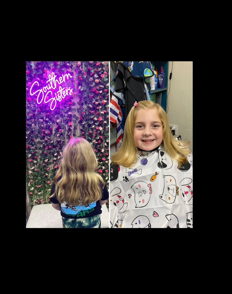 Girls Haircut For Donation