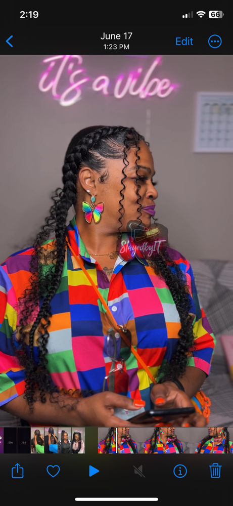 2 Feed In Braids at SlayedbyIT in Meridian, MS