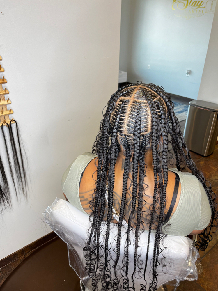 Jumbo Tribal Braids Two Rows