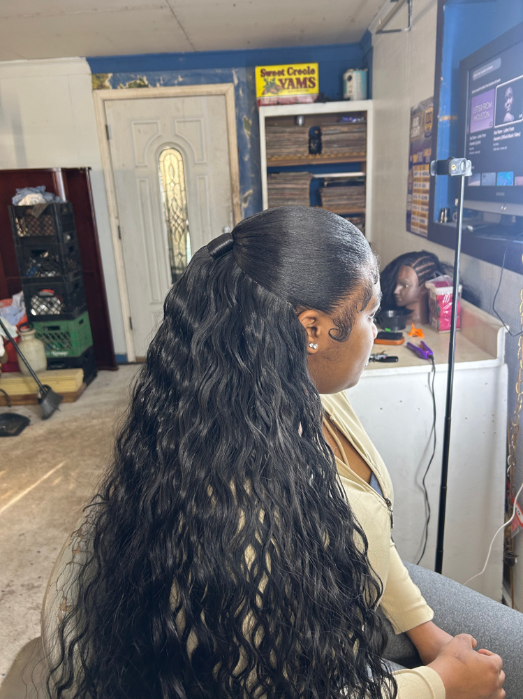 Half Up Half Down at ManiiStylez in Baton Rouge, LA