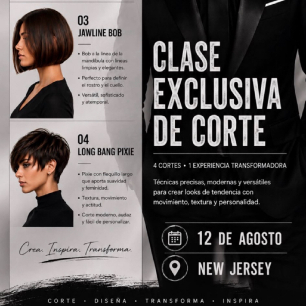 Clase exclusiva De corte at AV Curly Hair Studio in New Brunswick, NJ