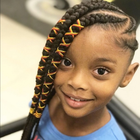 JUMBO CORNROWS at Favourite Hair Braiding in Cantonsville, MD