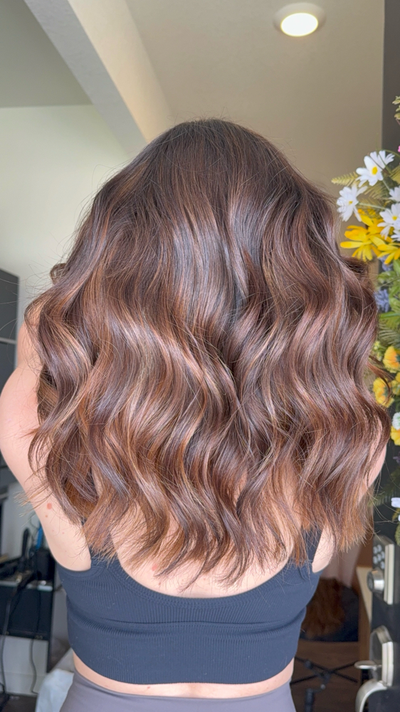 Reverse Balayage Short Hair