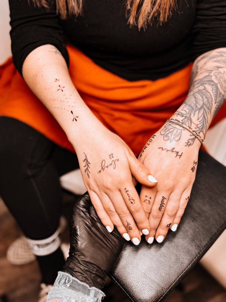 Hand Tattoo Touch Up