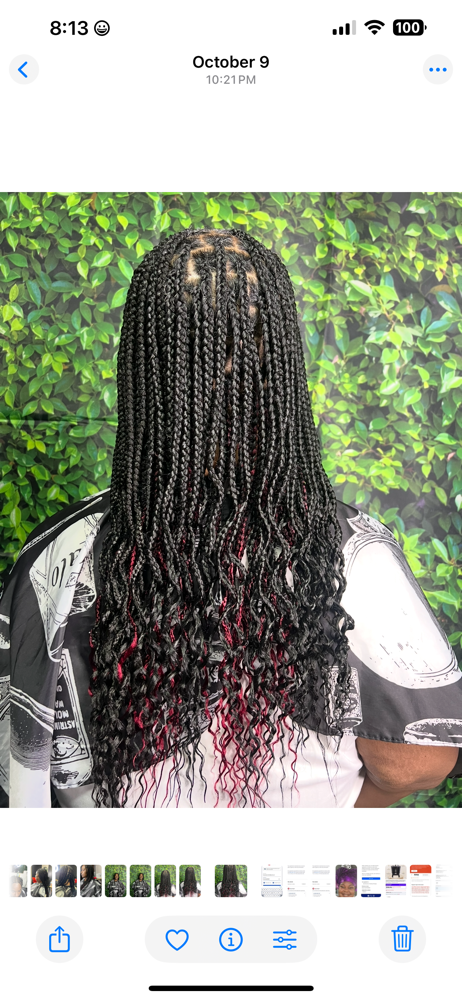 Medium Knotless  Braid at Beauty By Mombo in Austin, TX
