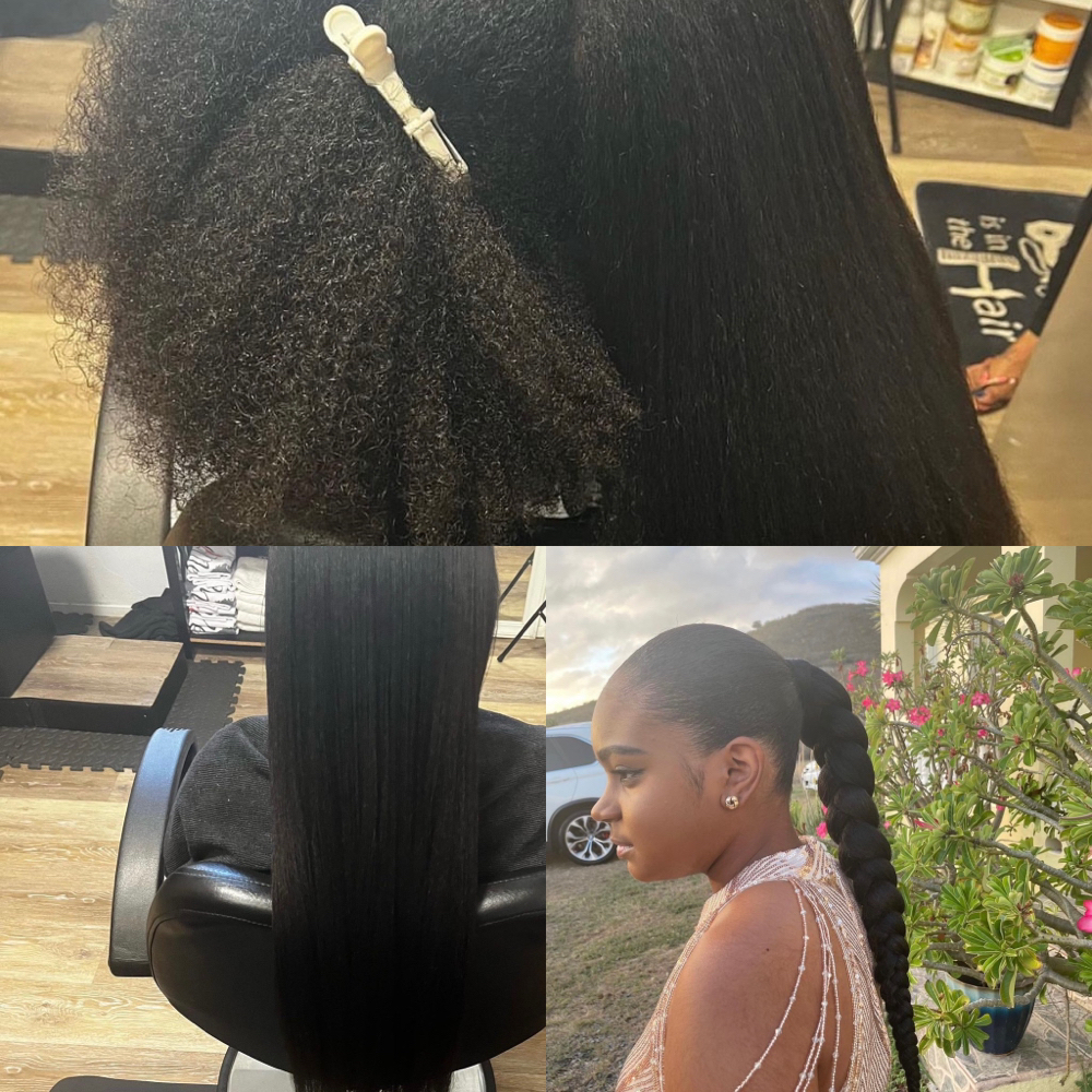 Silk Press at Natural Iz Me in Fredriksted, VI