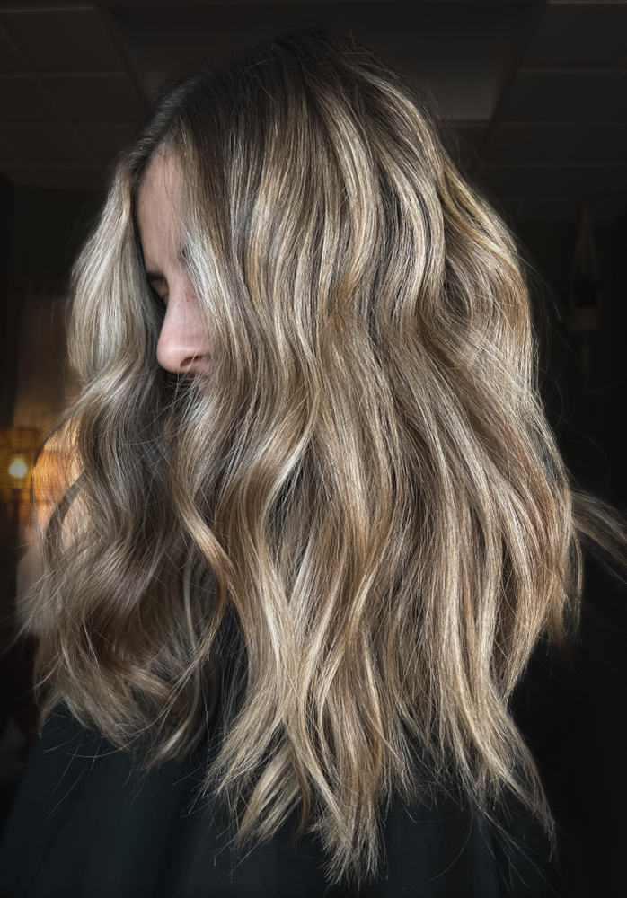 Full head balayage & Tone