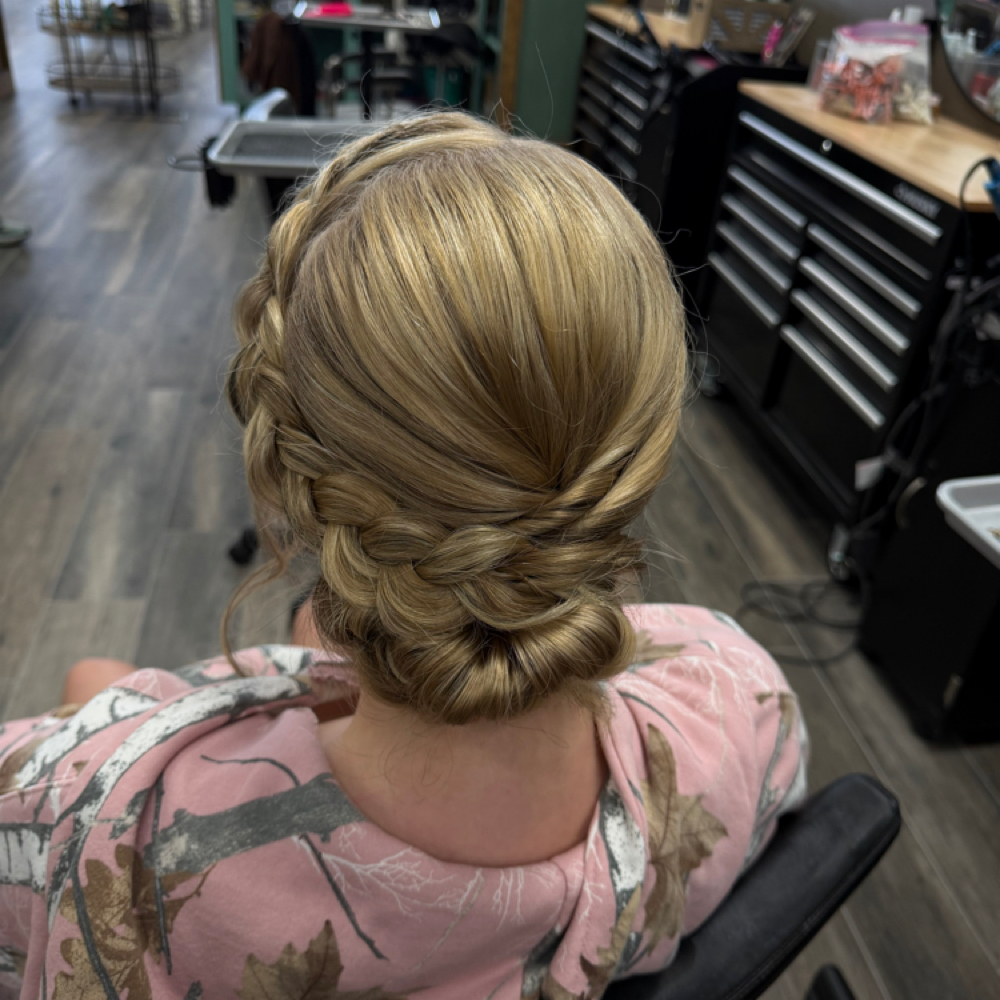 Special Occasion Updo at Desert Rose Beauty Co in Friendswood, TX
