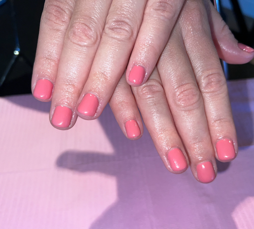 Hard Builder Gel On Natural nail