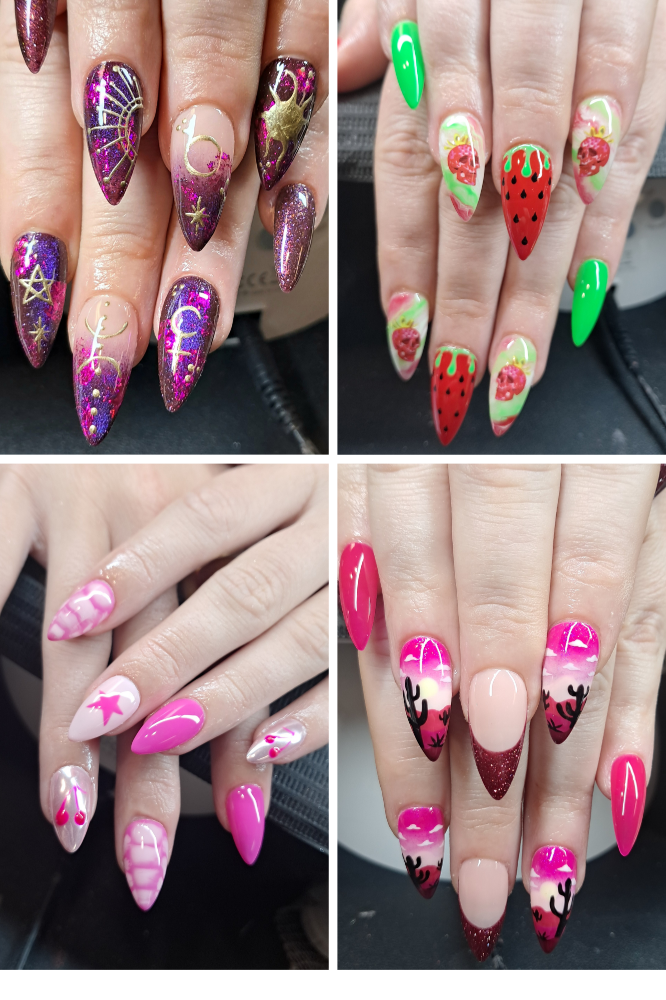 Gel X Full Set - 3 Fingers Art