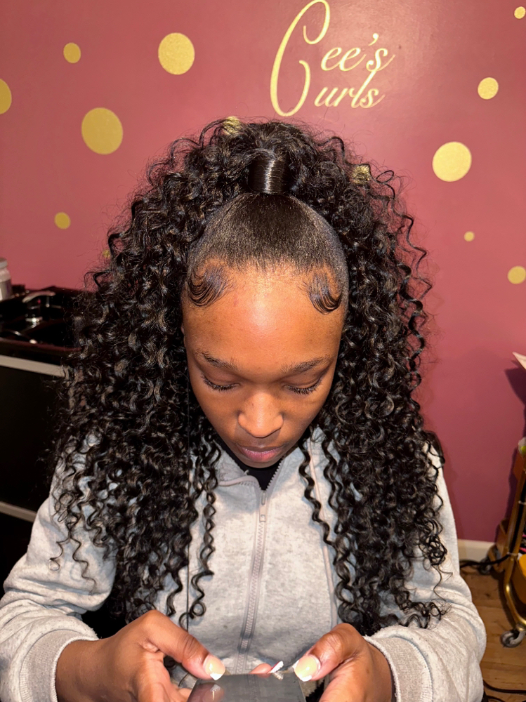 Half Up Half Down Sew In