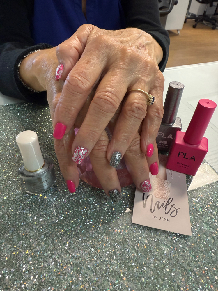 Acrylic Full Long set at Jenn Oleshak in Gardnerville, NV