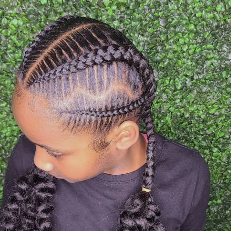 4 Stitch braids at FinessedBeautybar in Evans Mills, NY