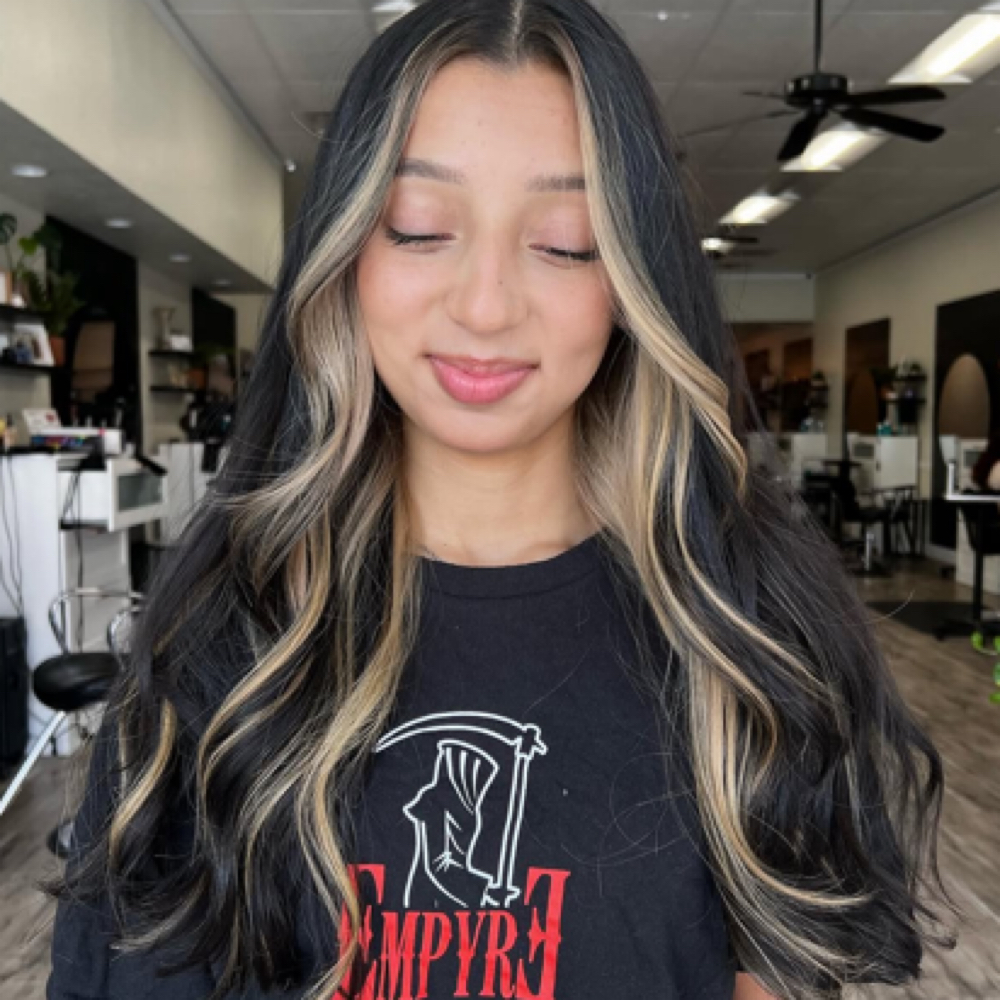 Face Framing Highlights at Eight Six Zero Salon in Winters, CA
