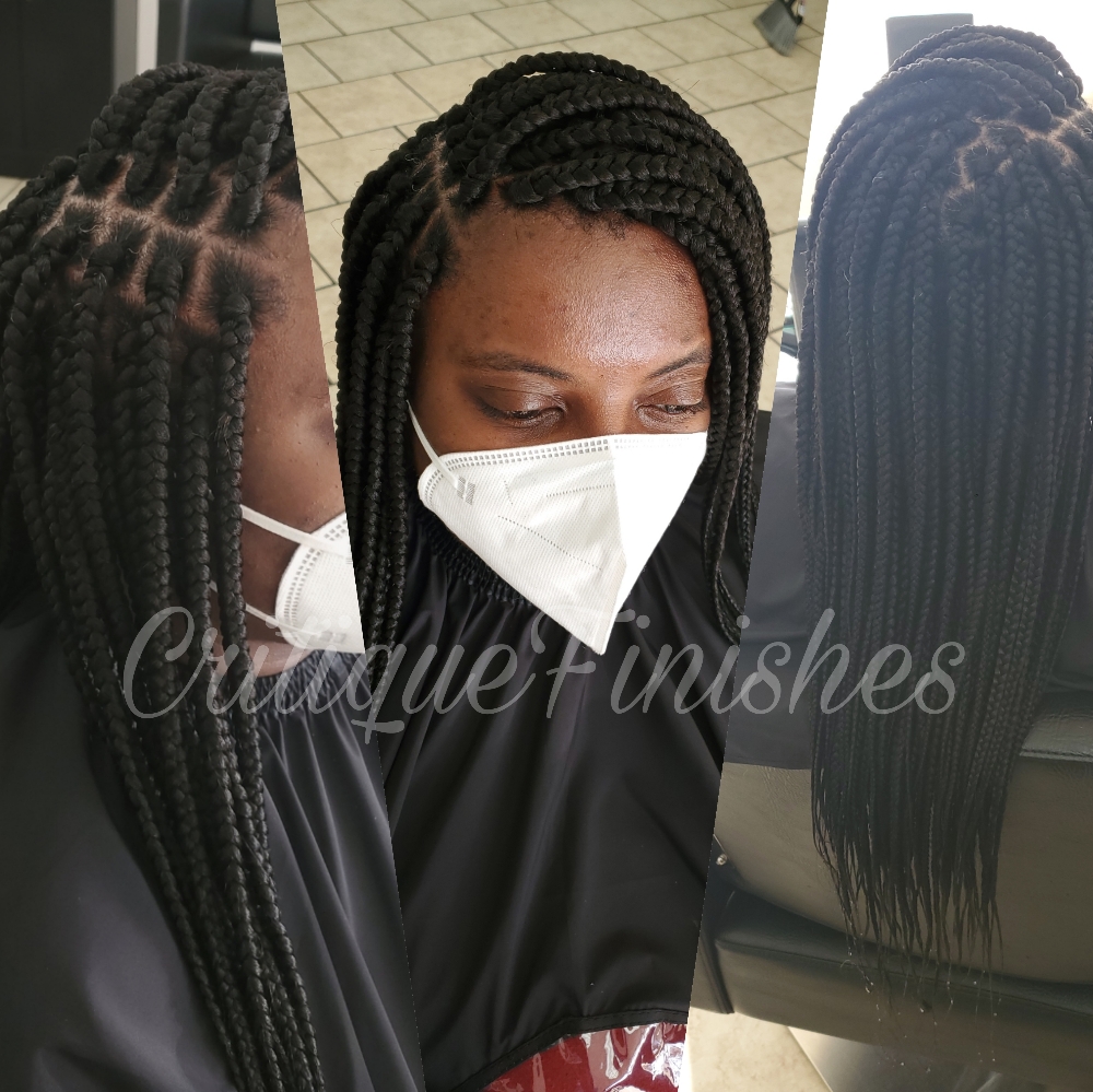 Medium Box Braids at Critique Finishes in Texarkana, TX