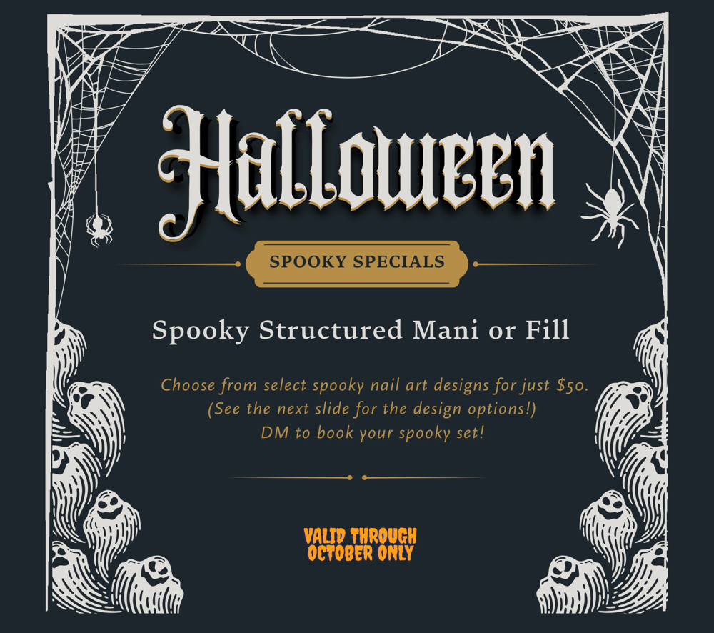 Spooky Structured Mani or Fill
