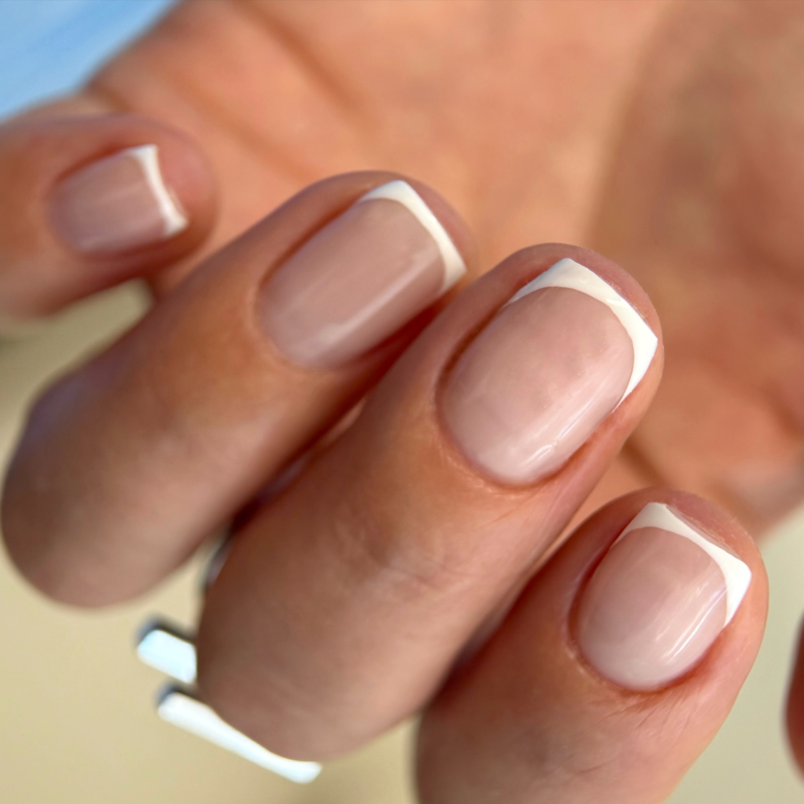 French manicure at Beauty studio by NARGIZA NAILS in Indian Trail, NC