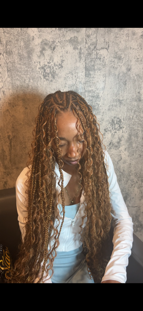Fulani Flip-over Knotless at SLICKDBYVIC in Raleigh, NC