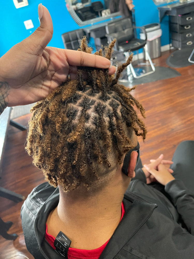 Interlocking Half Head of Locs