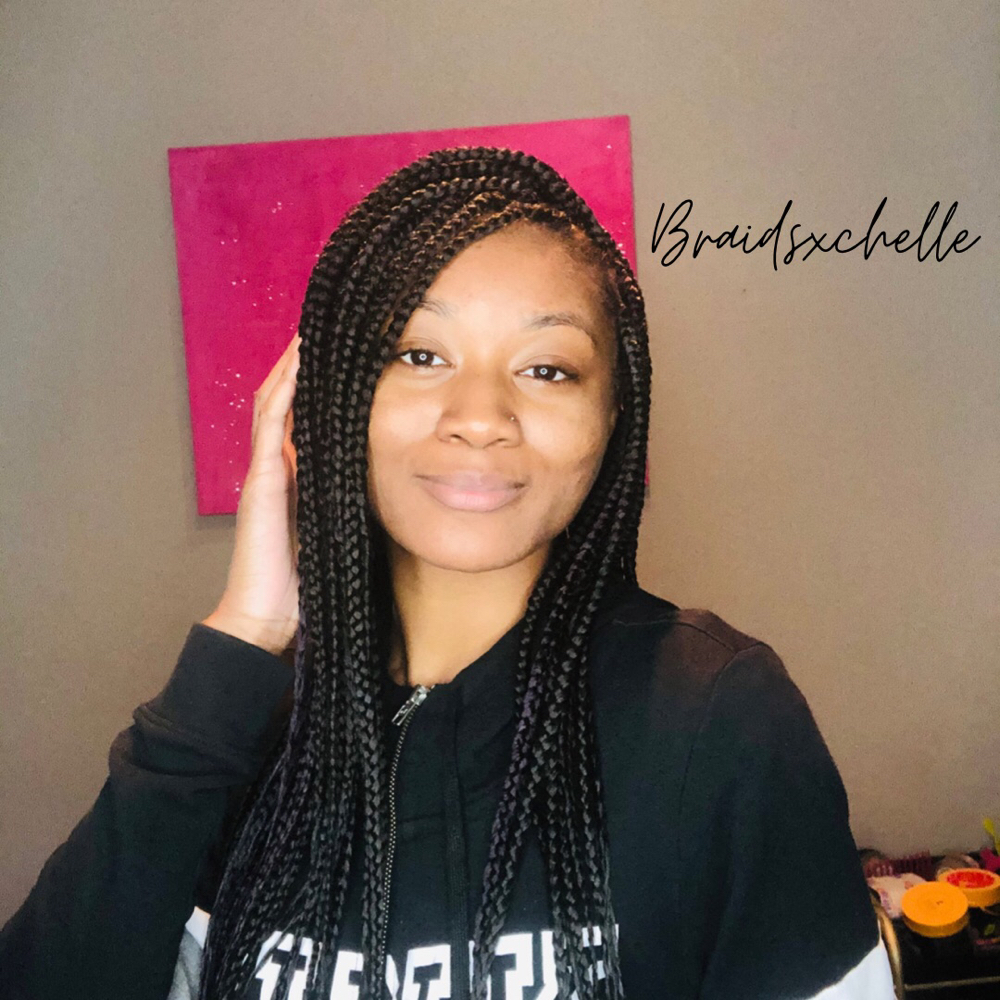 Knotless Box Braids (Med) Bra Stap