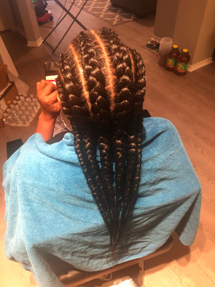 4-6 Large Feed-In Braids