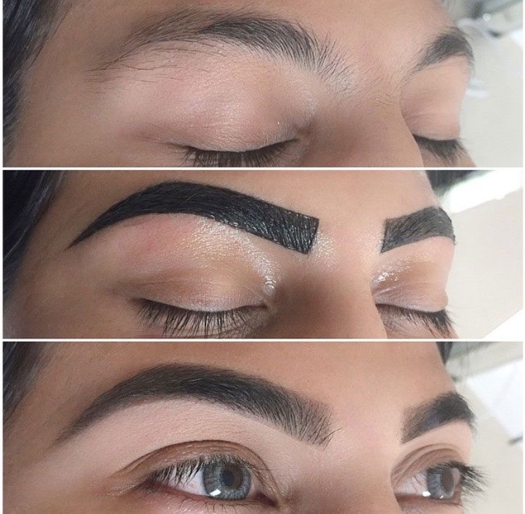 Brow tinting