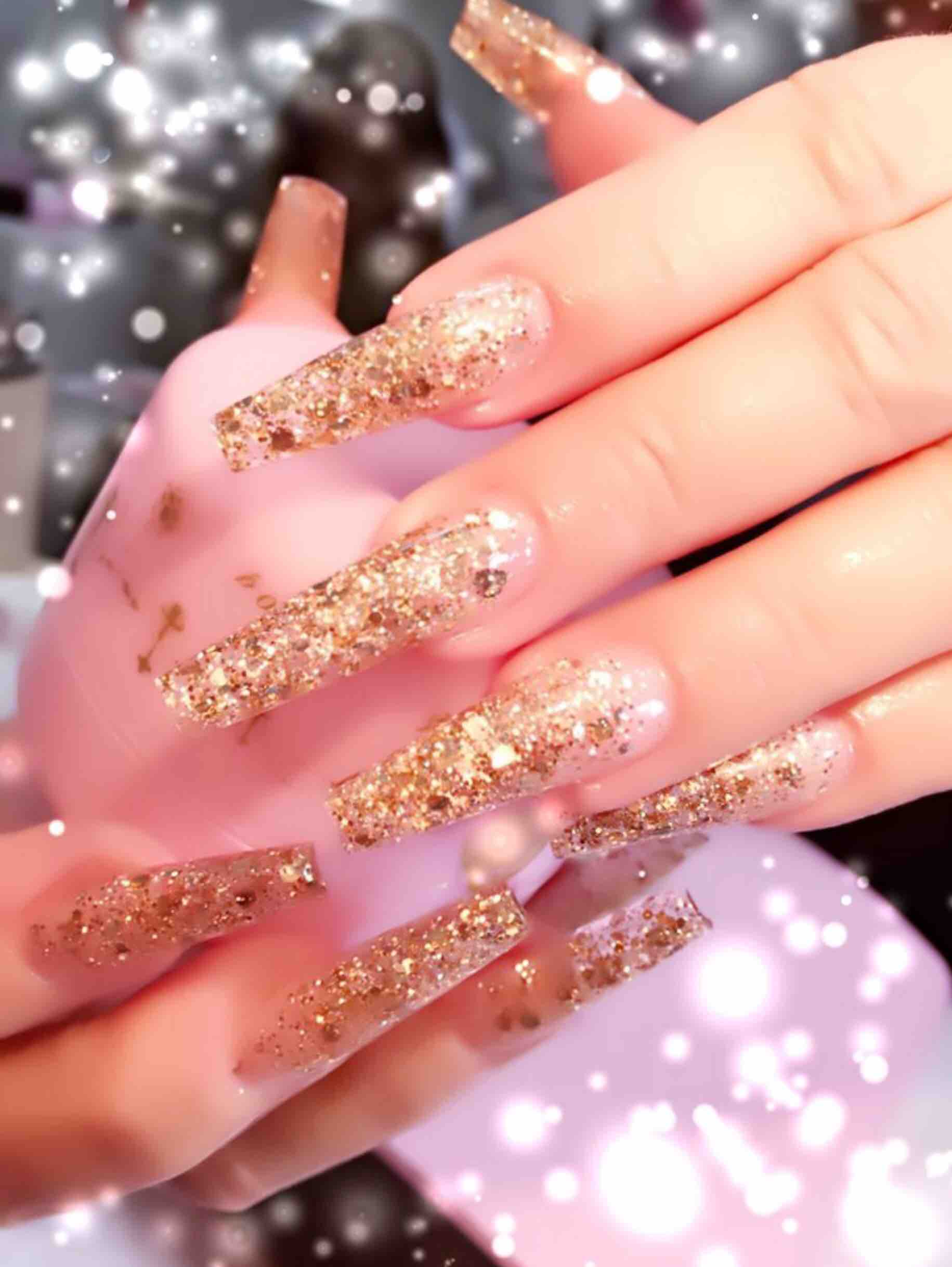 Glitter Full Set Nails