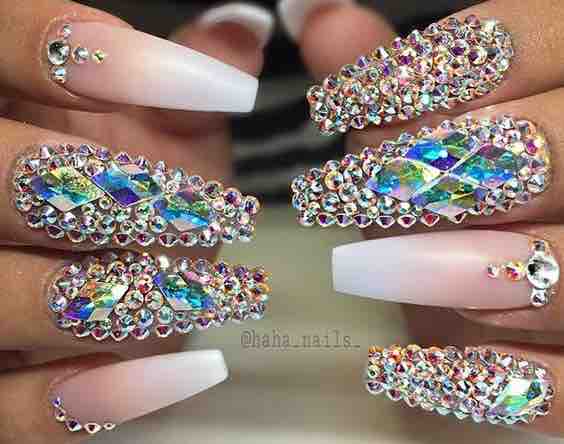 (2) Swarovski Nails