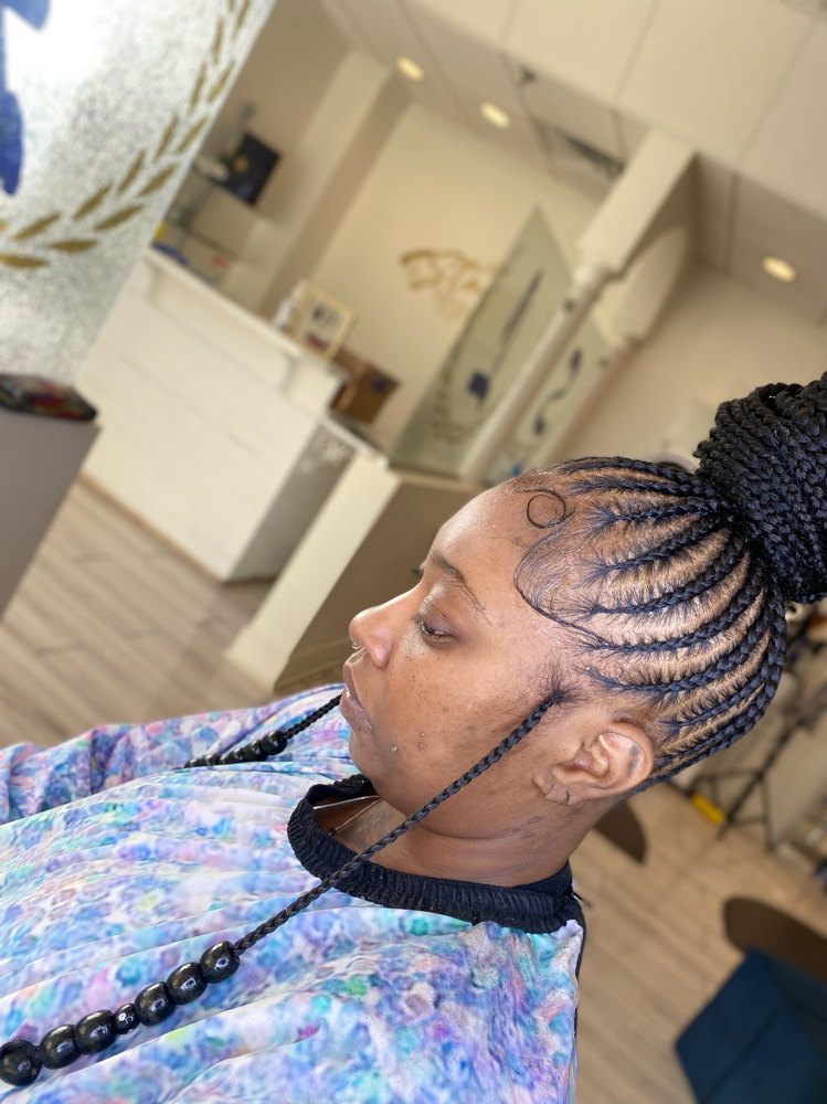Small Feed In Ponytail Calf Length