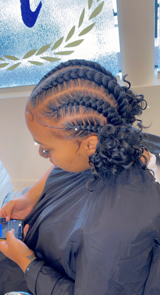 Low Feed In Ponytail (WITH CURLS)