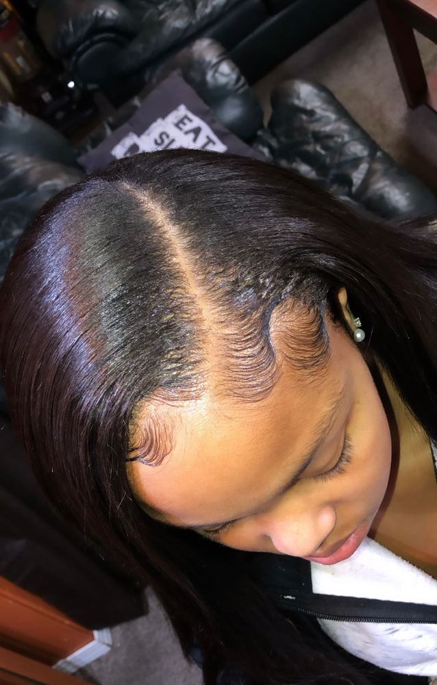 Natural Sew-in Side Part